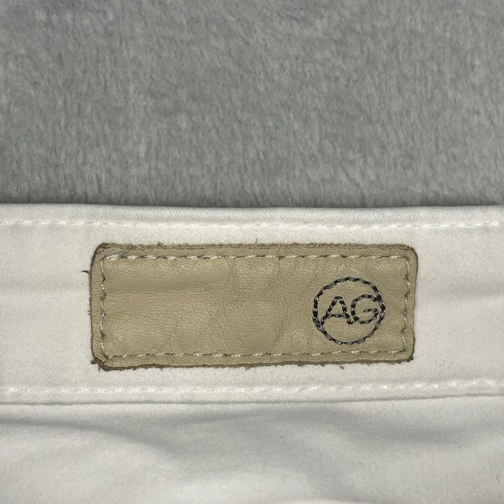 AG Adriano Goldschmied The Prima Crop Jeans Women 25 White Cigarette - Picture 13 of 15